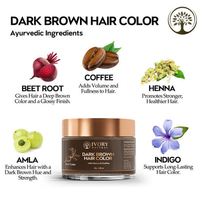 Ivory Natural Dark Brown Hair Color Ingredients