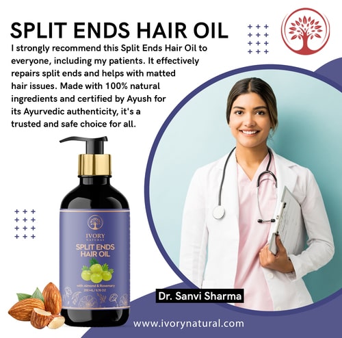 Ivory Natural best hair serum for split ends oils