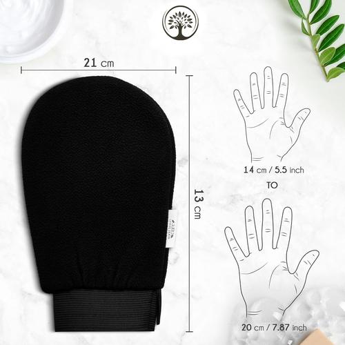 Ivory Natural - Scrubber - skin scrub glove - body exfoliating gloves - bath gloves