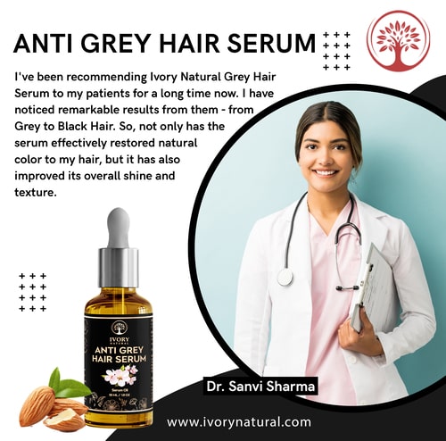 recommended by doctors for serum for grey hair