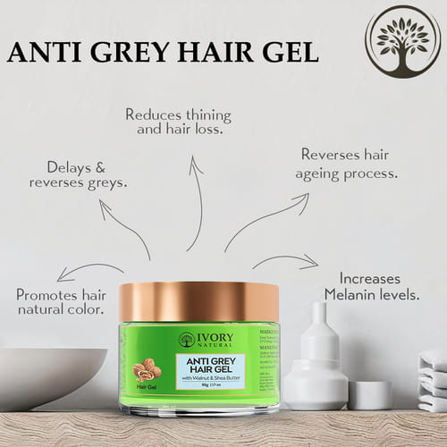 Ivory Natural - Benefits - best hair gel for grey hair - hair gel for gray hair