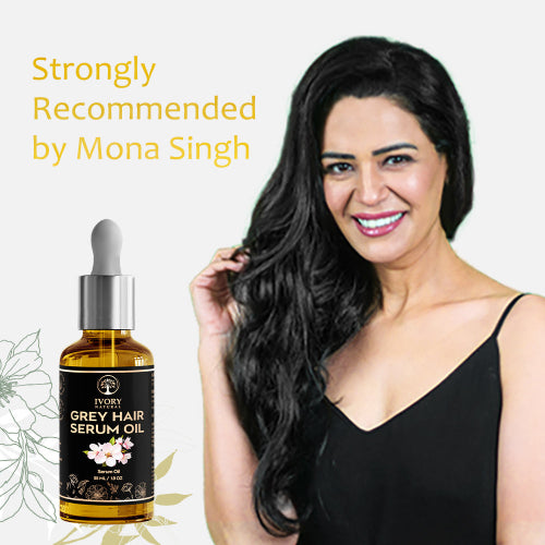 Grey Hair Oil Serum (100% Ayush Ministry Certified) - White Hair to Black Naturally Permanent - Serum Oil for Youthful, Healthy Hair