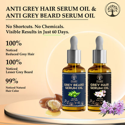 Results of Grey Hair Serum Oil and Grey Beard Serum Oil Combo