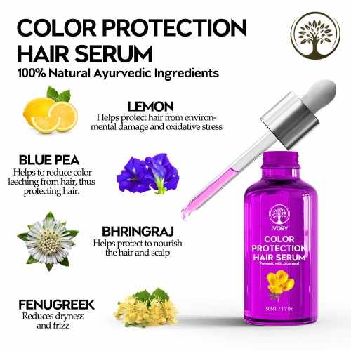 color protection hair serum - ingredients - colour protect serum  - hair colour protection serum