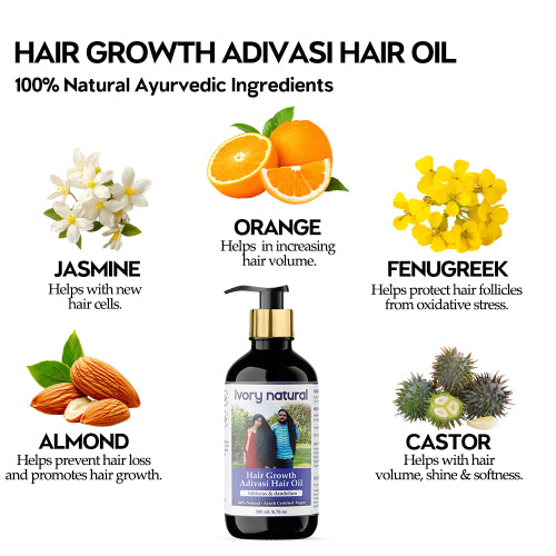 Ivory Natural Hair Growth Adivasi Hair Oil