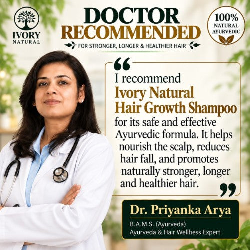 Dr. Priyanka Arya Recommends Ivory Natural Hair Growth Shampoo Organic