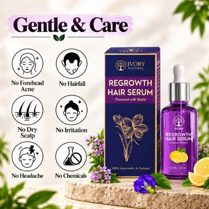 Ivory Natural Hair Regrowth Serum Organic - Gentle & Care 