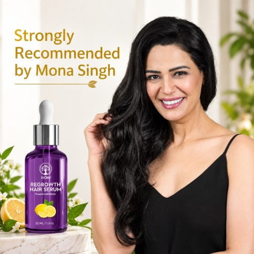 Mona Singh Recommends Ivory Natural Hair Regrowth Serum Organic