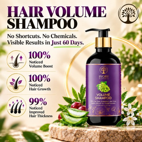 Real Customer Feedback of Ivory Natural Hair Volume Shampoo Organic