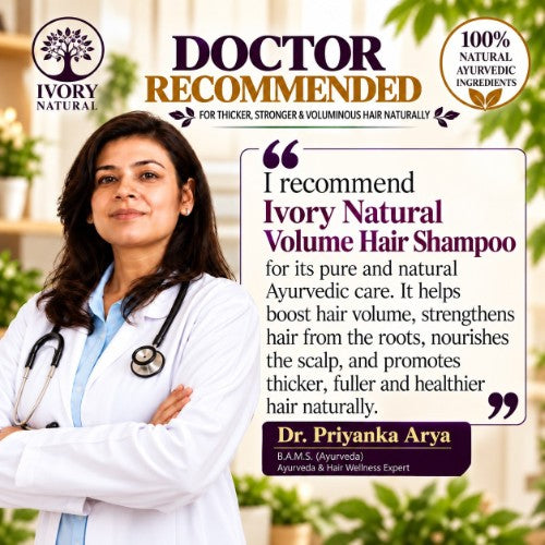 Dr. Priyanka Arya Recommends Ivory Natural Hair Volume Shampoo Organic