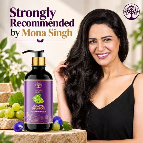 Mona Singh Recommends Ivory Natural Hair Volume Shampoo Organic