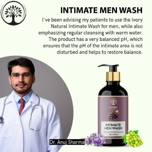 Ivory Natural Intimate Men Wash Doctor Recommends
