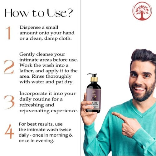 Ivory Natural Intimate Men Wash How to Use