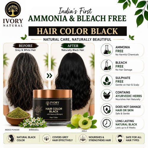 Ivory Natural Black Hair Color Ammonia & Bleach Free Image
