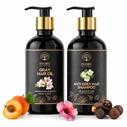 Ivory Natural Hair Oil + Hair Shampoo Combo