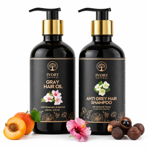 Ivory Natural Hair Oil + Hair Shampoo Combo