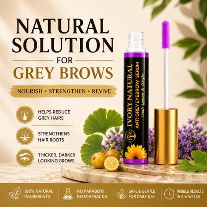 Benefits of Ivory Natural Anti Grey Eyebrow Serum