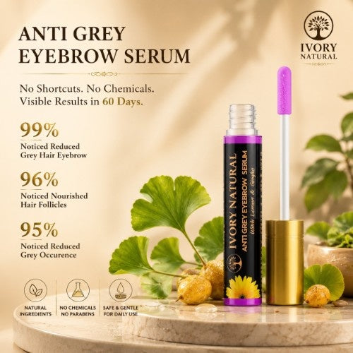 Ivory Natural Anti Grey Eyebrow Serum - Visible Result 