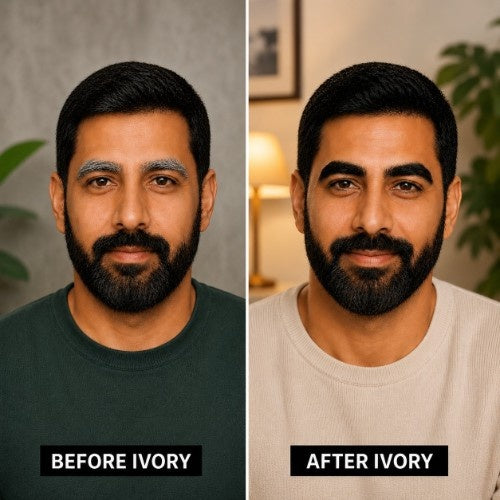 Ivory Natural Anti Grey Eyebrow Serum Male Testimonial 