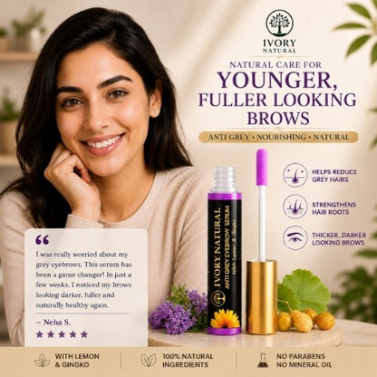 Ivory Natural Anti Grey Eyebrow Serum Testimonial Review 