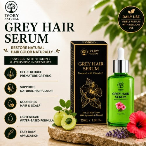 Benefits of Ivory Natural Anti Grey Hair Serum 