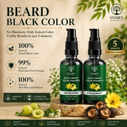 USP of Ivory Natural Black Beard Color Shampoo