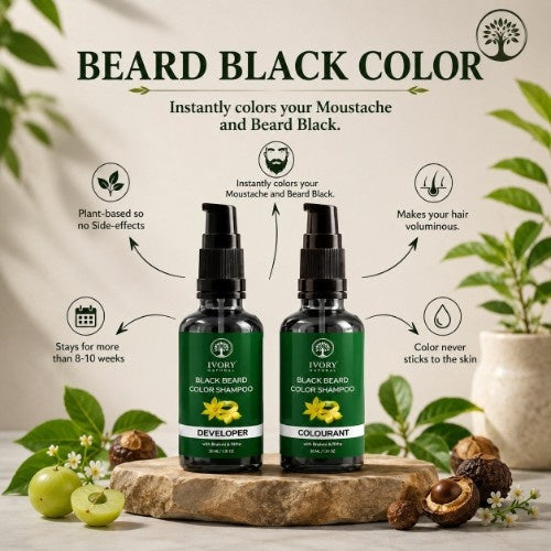 Benefits of Ivory Natural Black Beard Color Shampoo