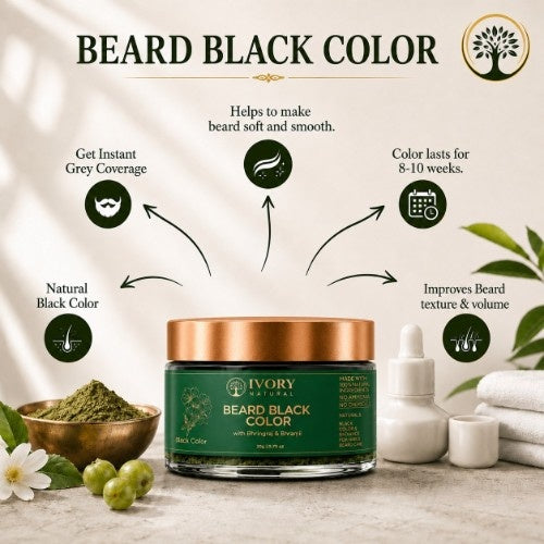 Key Features of Ivory Natural Beard Black Color 
