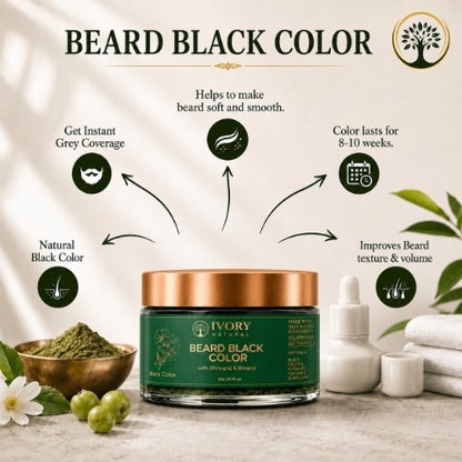 Key Features of Ivory Natural Beard Black Color 