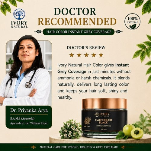 Dr. Priyanka Arya Recommends Ivory Natural Black Hair Color