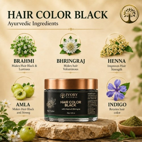 Ingredients of Ivory Natural Black Hair Color