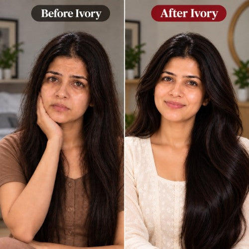 Before After Testimonial Results of Ivory Natural Jojoba Oil