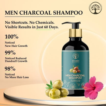 Ivory Natural Men Charcoal Shampoo Results