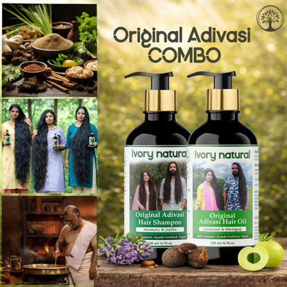 Ivory Natural Original Adivasi Hair Oil + Original Adivasi Hair Shampoo Benefits