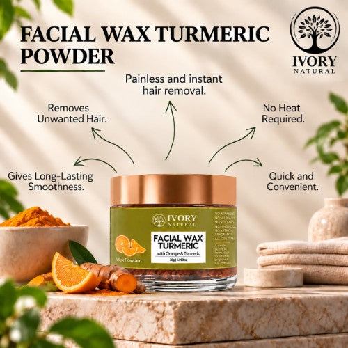 Benefits of Ivory Natural Turmeric Facial Wax Powder