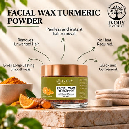 Benefits of Ivory Natural Turmeric Facial Wax Powder