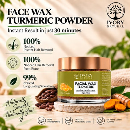 Customer Feedback of Ivory Natural Turmeric Facial Wax Powder
