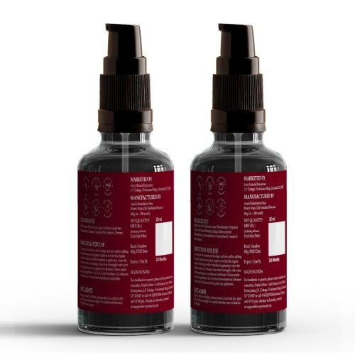 Ivory Natural Burgundy Hair Color Shampoo Back Image