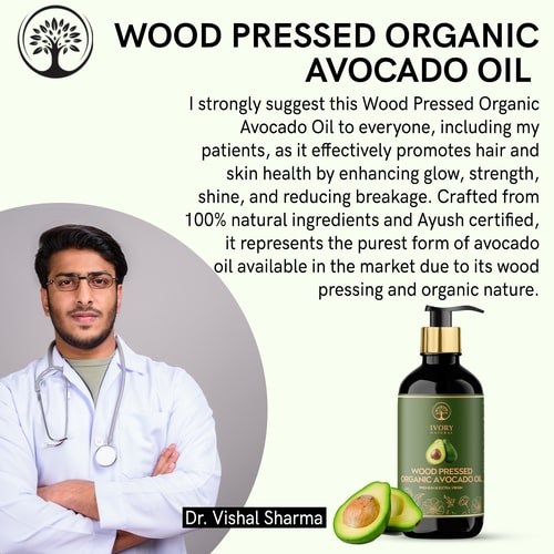 Buy Avocado Oil - Wood Pressed Organic Oil for Healthy Hair and