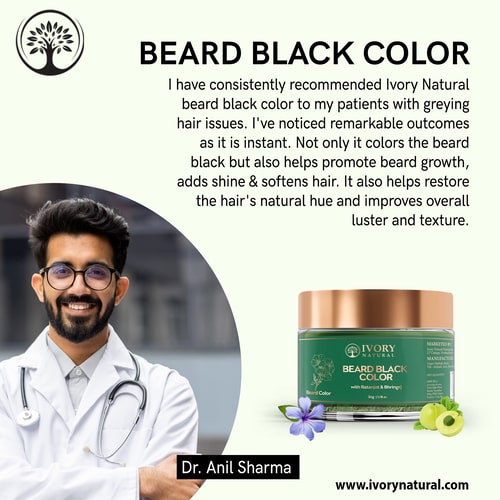 recommended by doctors for Ivory Natural Beard Black color
