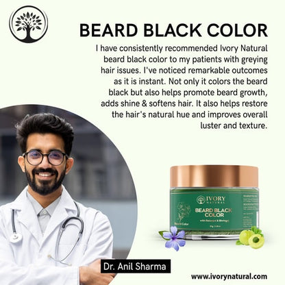 recommended by doctors for Ivory Natural Beard Black color