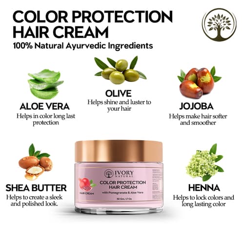 Ivory Natural - Color Protection Cream hair cream  - Ingredients
