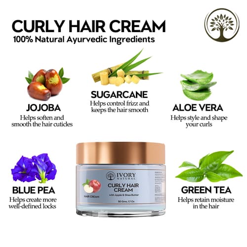 Ivory Natural - Curly Hair Cream  - Ingredients