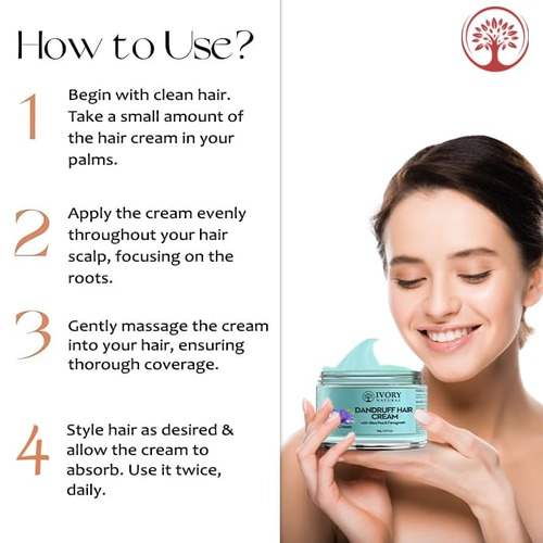Dandruff Hair Cream - results - how to use