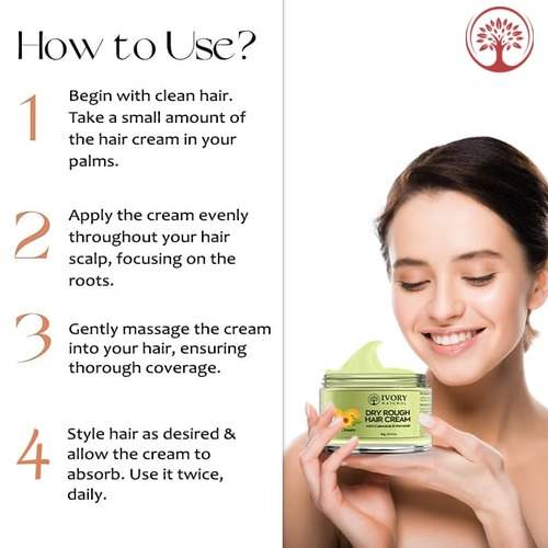 Dry Frizzy Hair Cream - Hoe to Use