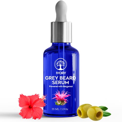 Anti Grey Beard Serum Organic (100% Ayush Ministry Certified) - For Premature Greying & Restores Natural Black Color