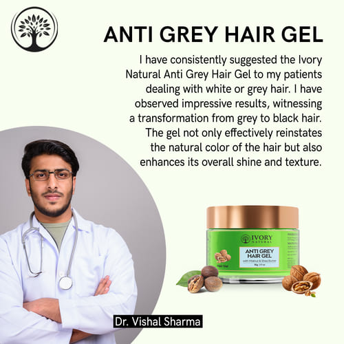 Ivory Natural - Doctors - anti gray hair gel - anti grey gel