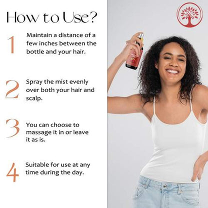 Ivory Natural - How to use - hair spray for hair fall