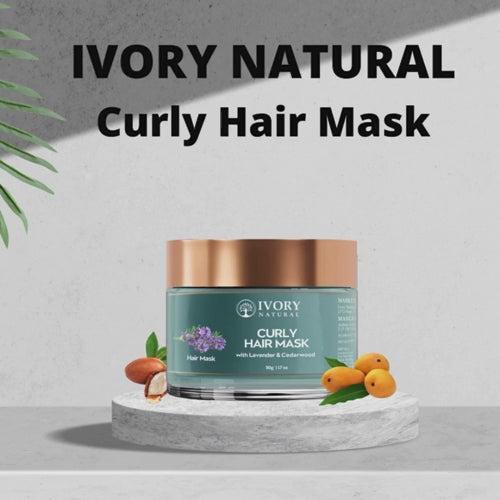 Video of Ivory Natural Curly Hair Mask