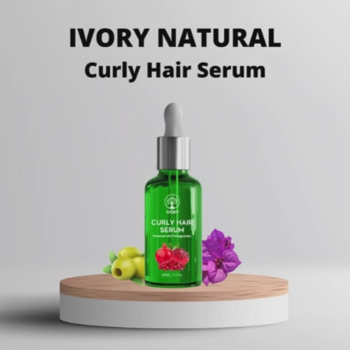 Video of Ivory Natural Curly Hair Serum